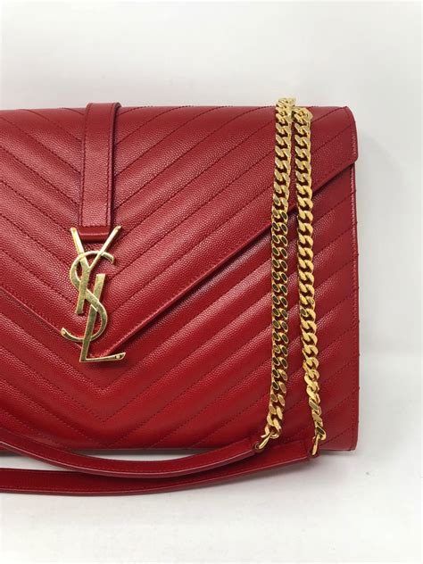 ysl red bag gold chain|ysl bag gold hardware.